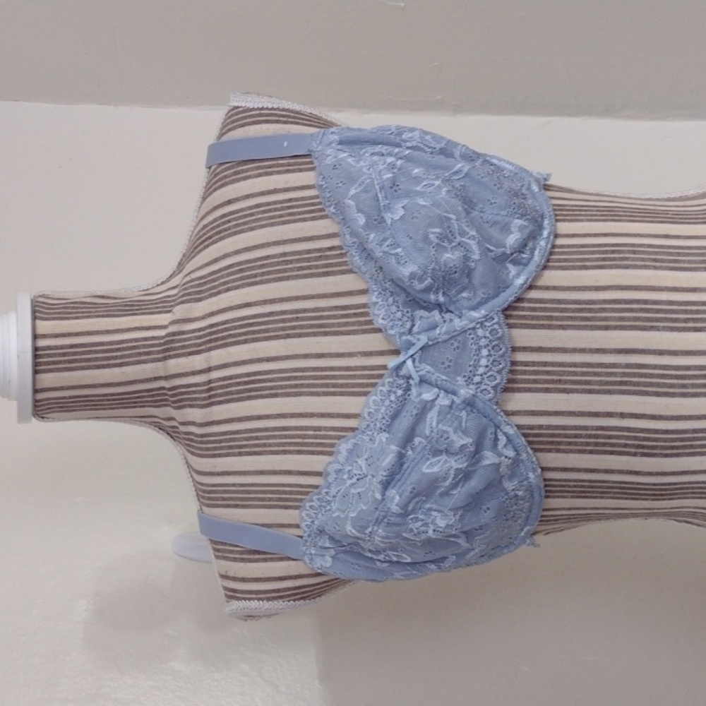 Dorina Light Blue Lace Non Padded Underwire Bra Size 36DD